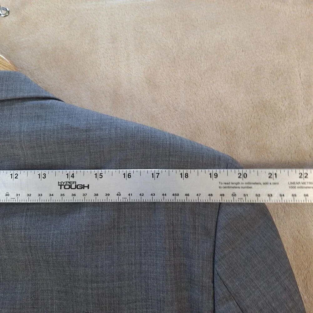 Lauren Ralph Lauren Suit Mens 44 38W Gray Wool Single Vent 2 Btn 2 Piece Formal